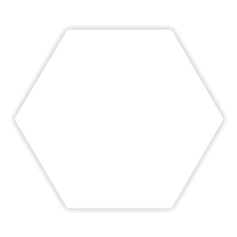 Blank - Hexagonal Sticker 1.38" x 1.18"