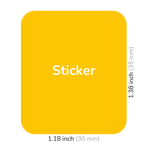 Blank - Rectangle Portrait Sticker