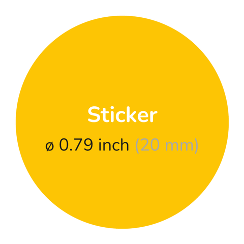 Blank - Round Sticker 0,79"