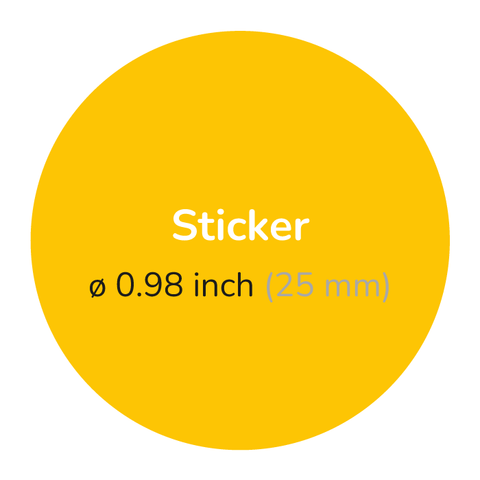 Blank - Round Sticker 0,98"