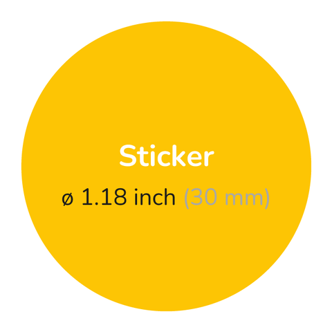 Christmas Stars - Round Sticker 1,18"