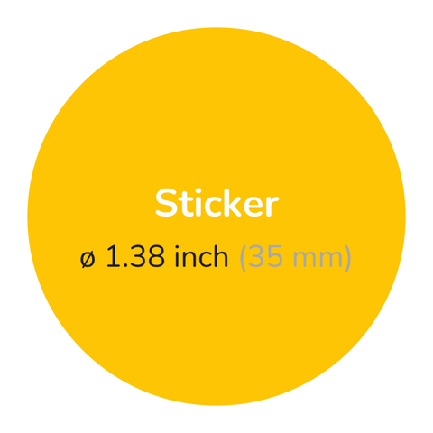 Blank - Round Sticker 1,38"
