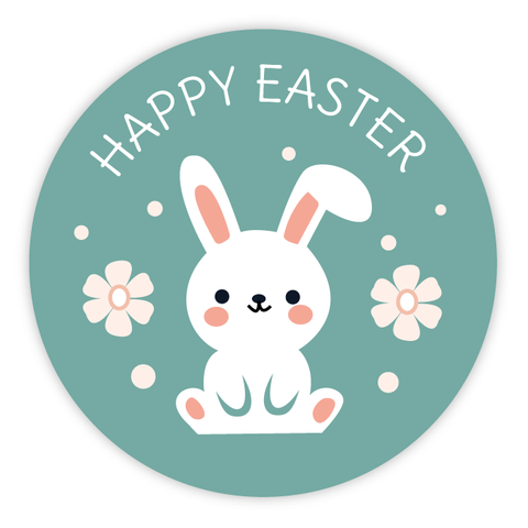 Easter Bunny - Round Sticker 1,57"