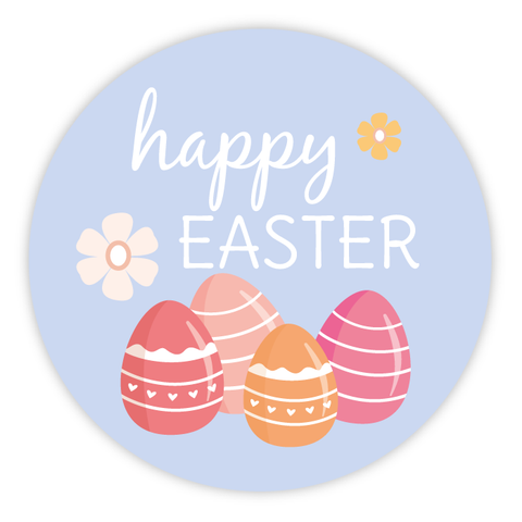 Easter Eggs - Round Sticker 1,57"