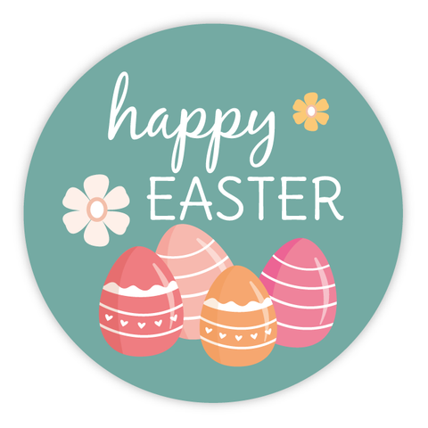 Easter Eggs - Round Sticker 1,57"