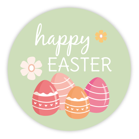 Easter Eggs - Round Sticker 1,57"