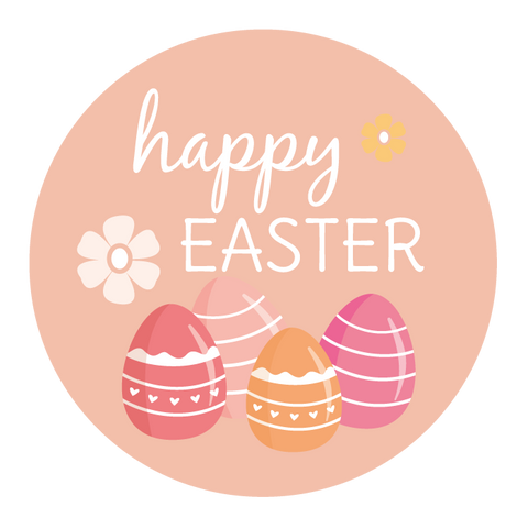 Easter Eggs - Round Sticker 1,57"
