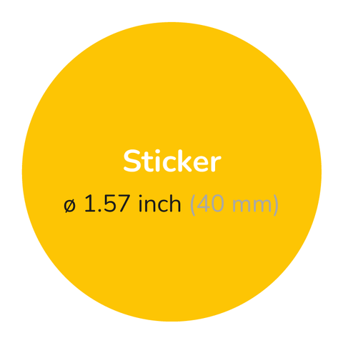 Christmas Tree - Round Sticker 1,57"