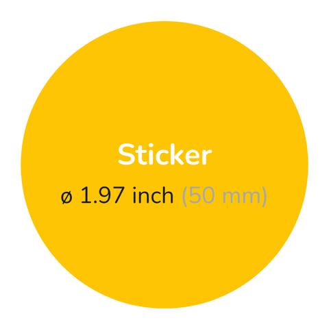 Blank - Round Sticker 1,97"
