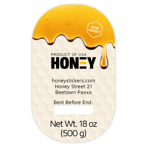 Sticky Steve - Tall Oval Label 18oz Round Jar
