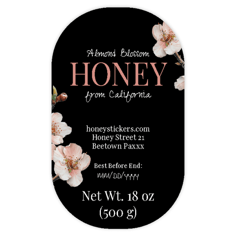 Elegant Elena - Tall Oval Label 18oz Round Jar