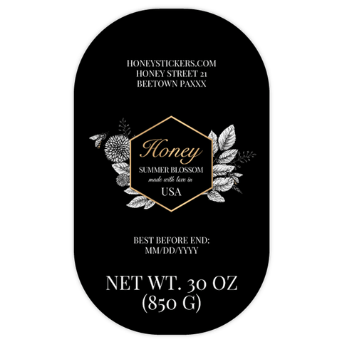 Noble Norman - Tall Oval Label 30oz Round Jar