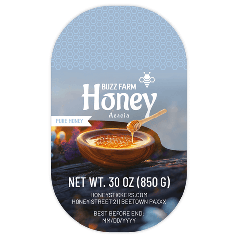 Fresh Frankie - Tall Oval Label 30oz Round Jar