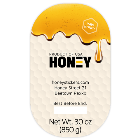 Sticky Steve - Tall Oval Label 30oz Round Jar