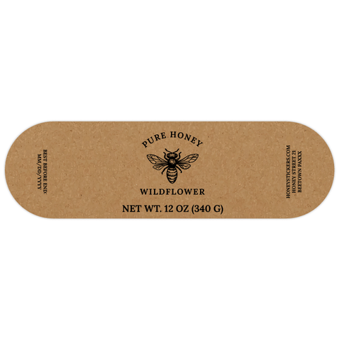 Natural Nadja - Wrap-Around Label 12oz Round Jar