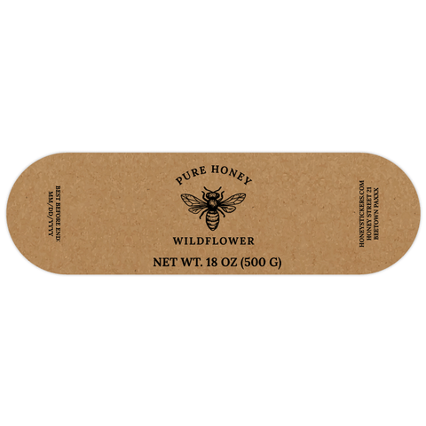 Natural Nadja - Wrap-Around Label 18oz Round Jar