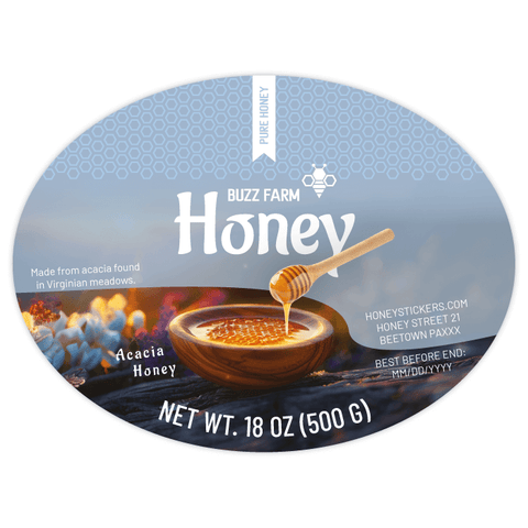 Fresh Frankie - Wide Oval Label 18oz Round Jar