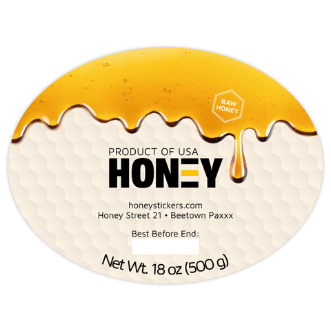 Sticky Steve - Wide Oval Label 18oz Round Jar