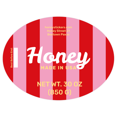 Radiant Rachel - Wide Oval Label 30oz Round Jar