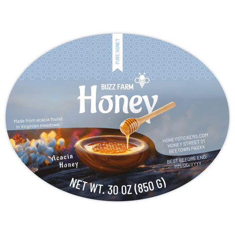 Fresh Frankie - Wide Oval Label 30oz Round Jar