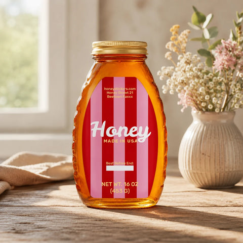 Radiant Rachel - Rectangular Label 30oz Round Jar