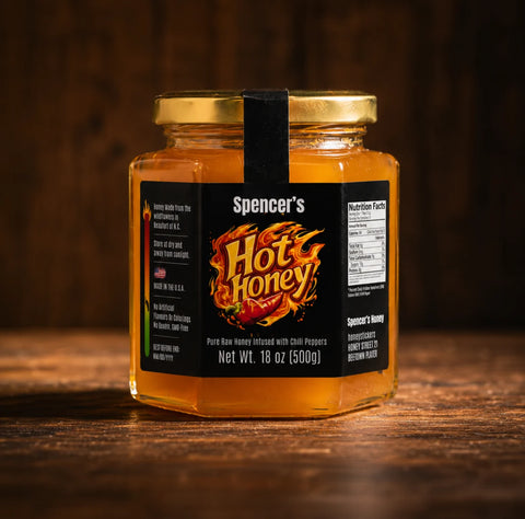 Spicy Spencer - Tamper Seal Label 16oz Round Jar