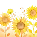 honeystickers_libary_Borduere_Sonnenblumen_01