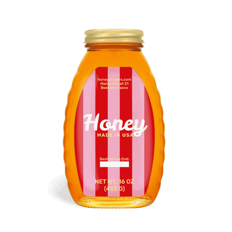 Radiant Rachel - Rectangular Label 30oz Round Jar